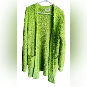 Zenana Lime Green cardigan